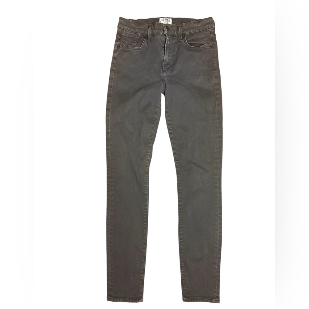 Agolde Los Angeles Premium Sophie High Rise Skinny in Faded Black